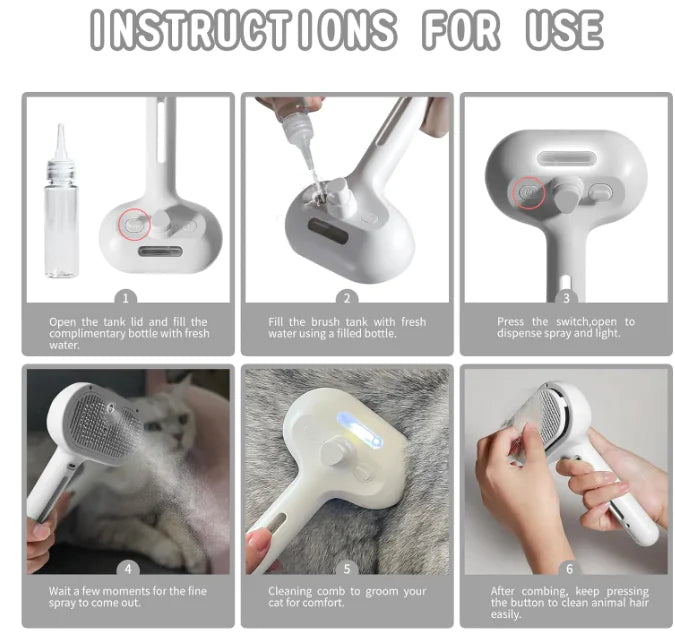Pet Hair Spray Brush - Kim’s Signature Beauty & Accessories