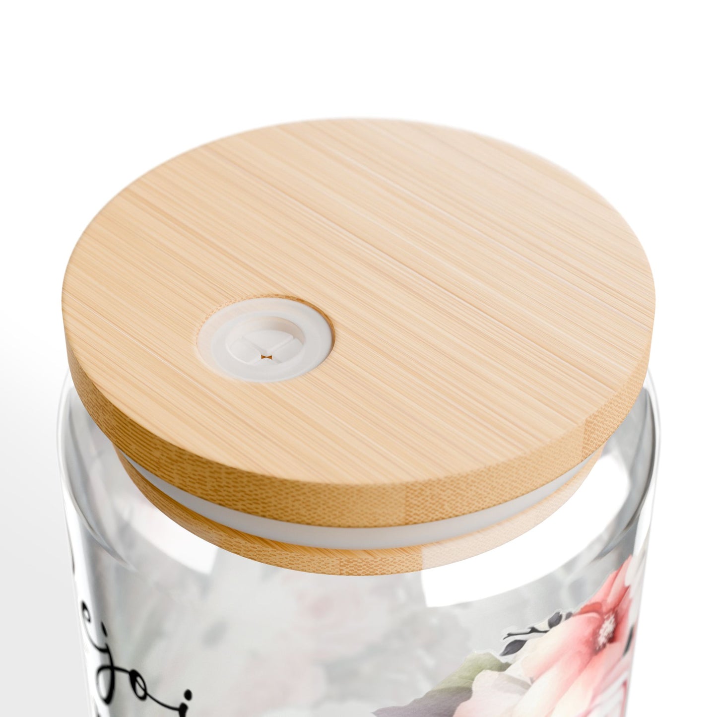 Philippians 4:4 Floral Inspirational Sipper Glass - 16oz - Kim’s Signature Beauty & Accessories    