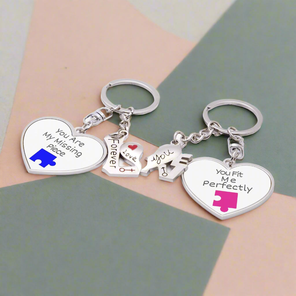 Pieces Fit  Couple Magnetic Keychain - Kim’s Signature Beauty & Accessories    