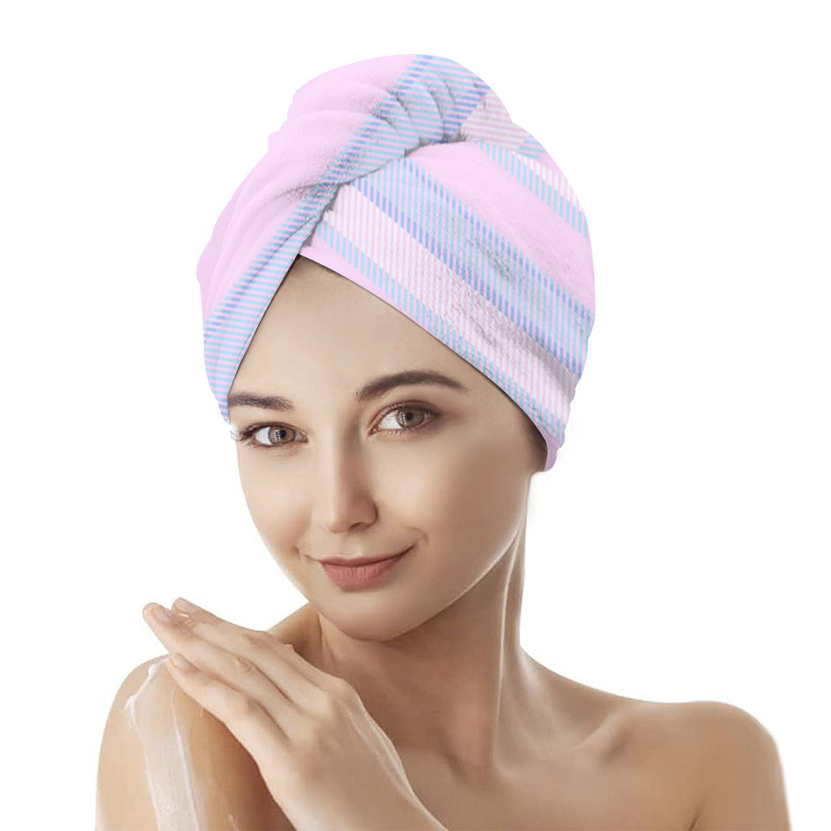 Pink & Blue Custom Hair Wrap - Kim’s Signature Beauty & Accessories    