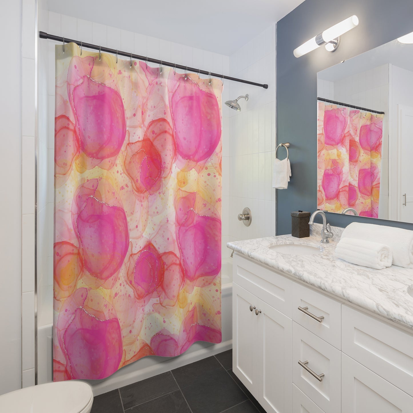 Pink Explosion | Shower Curtain - Kim’s Signature Beauty & Accessories    