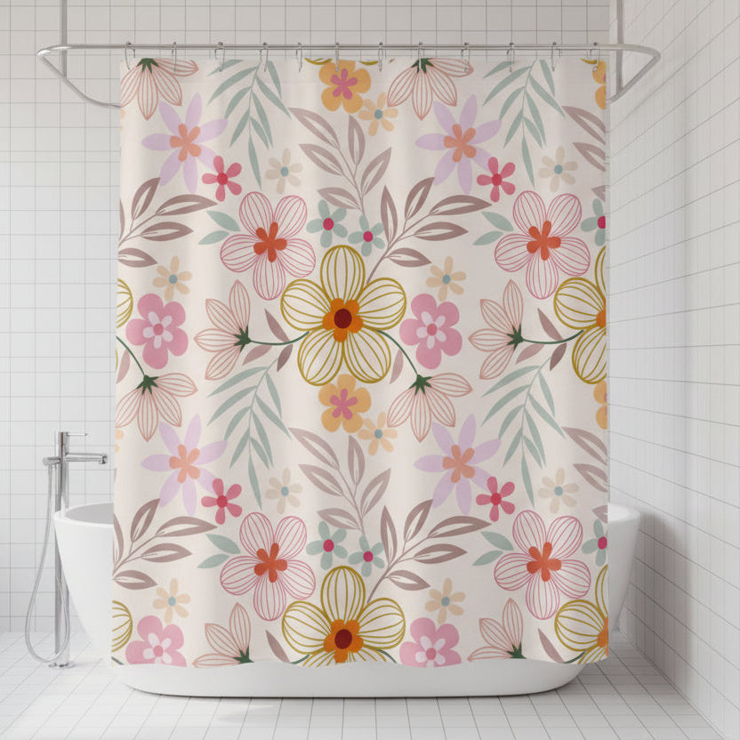Pink Flowers | Shower Curtain - Kim’s Signature Beauty & Accessories    