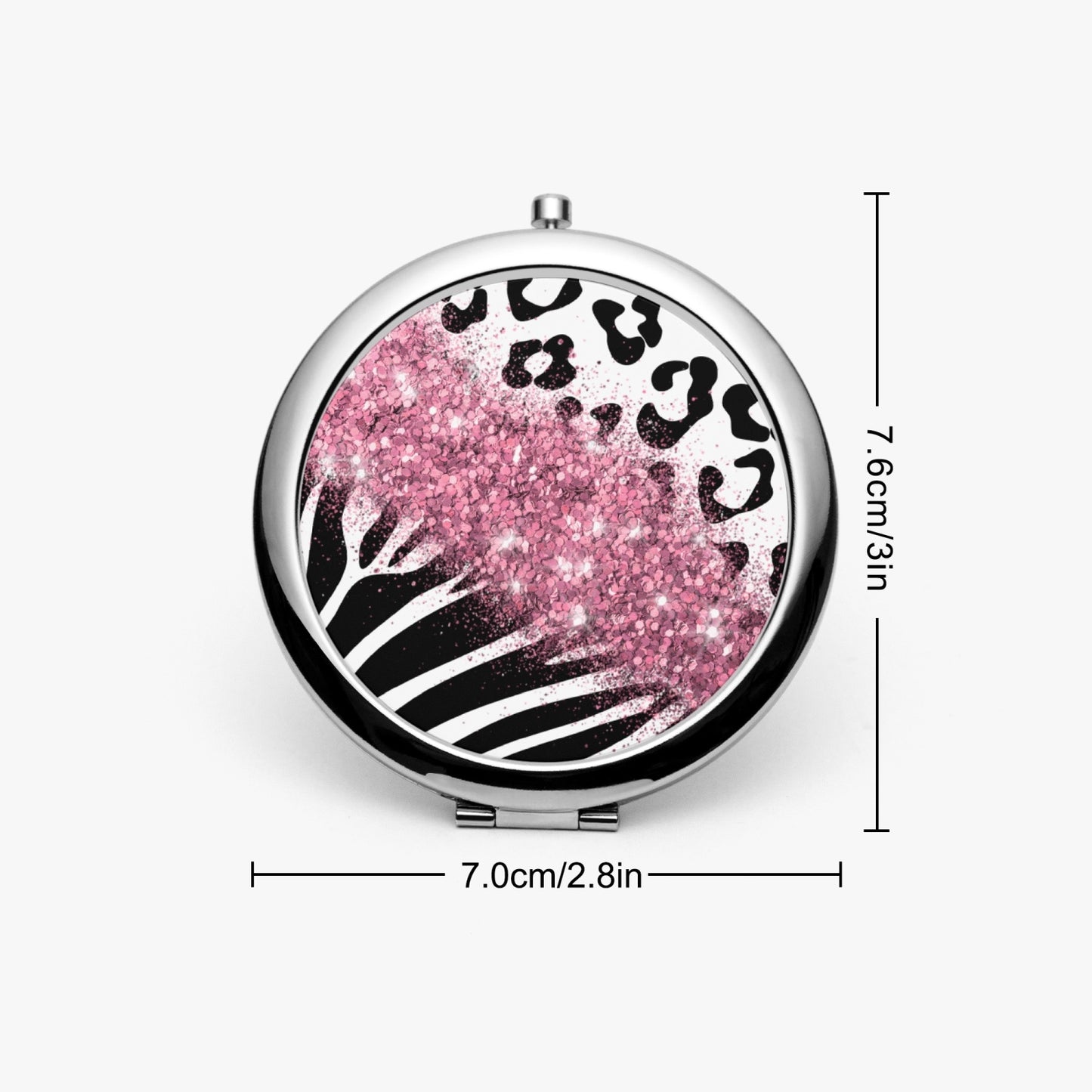 Pink Glitter | Compact Mirror - Kim’s Signature Beauty & Accessories    