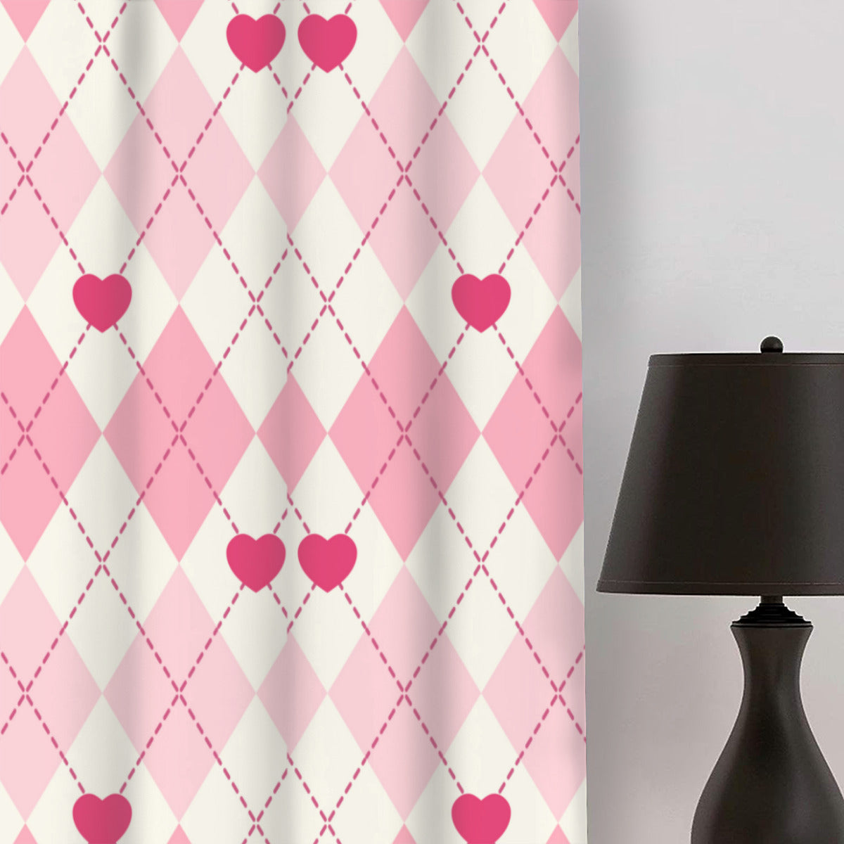 Pink Heart Curtains - Kim’s Signature Beauty & Accessories    