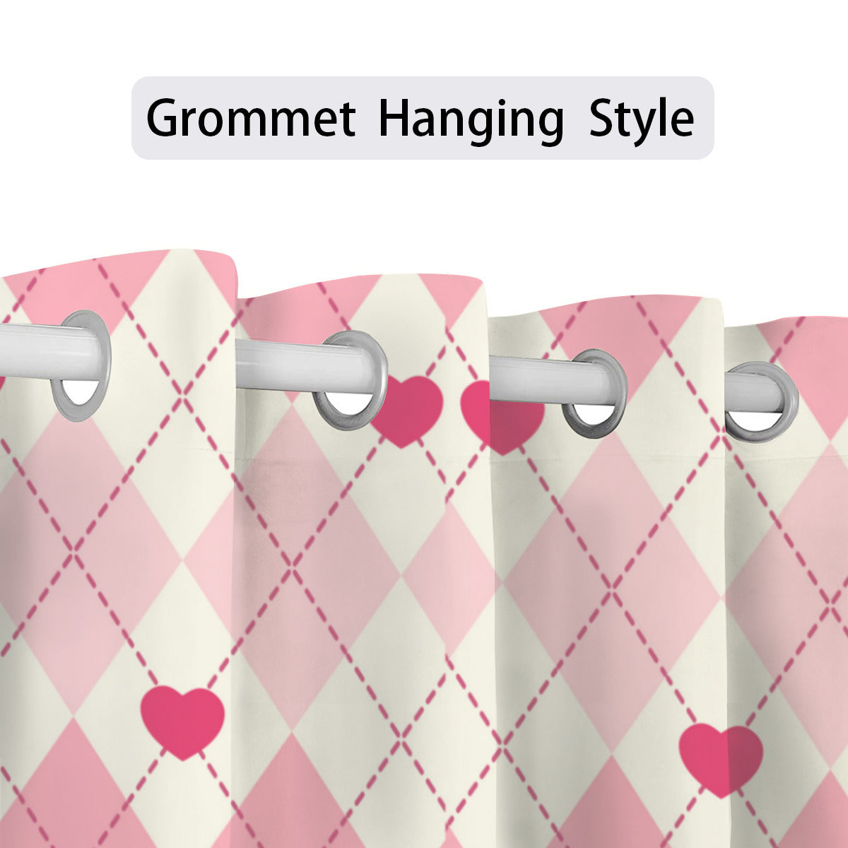 Pink Heart Curtains - Kim’s Signature Beauty & Accessories    