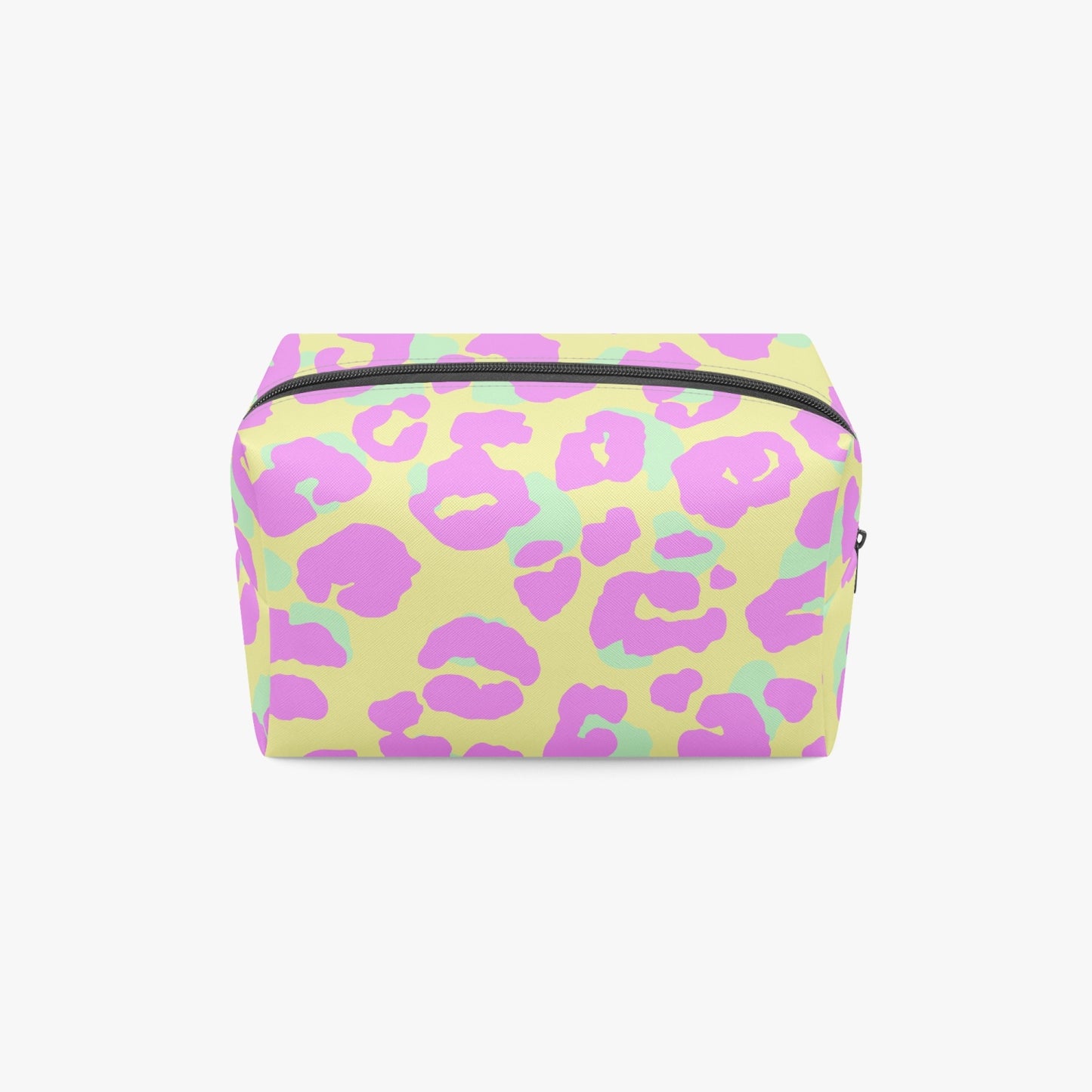 Pink Leopard Boxy Makeup Bag - Kim’s Signature Beauty & Accessories    