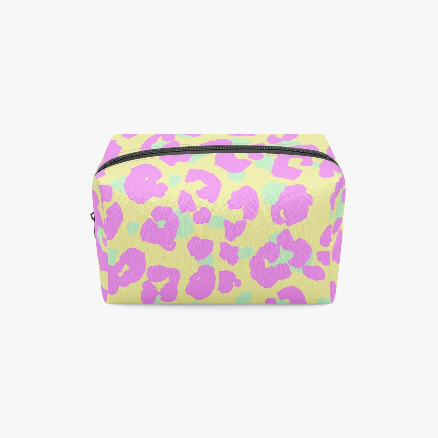 Pink Leopard Boxy Makeup Bag - Kim’s Signature Beauty & Accessories    