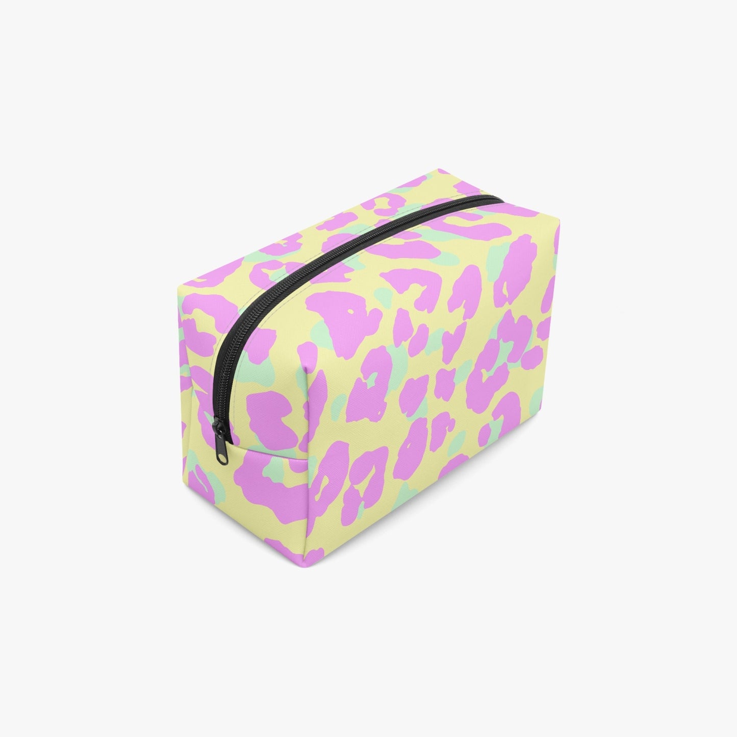 Pink Leopard Boxy Makeup Bag - Kim’s Signature Beauty & Accessories    