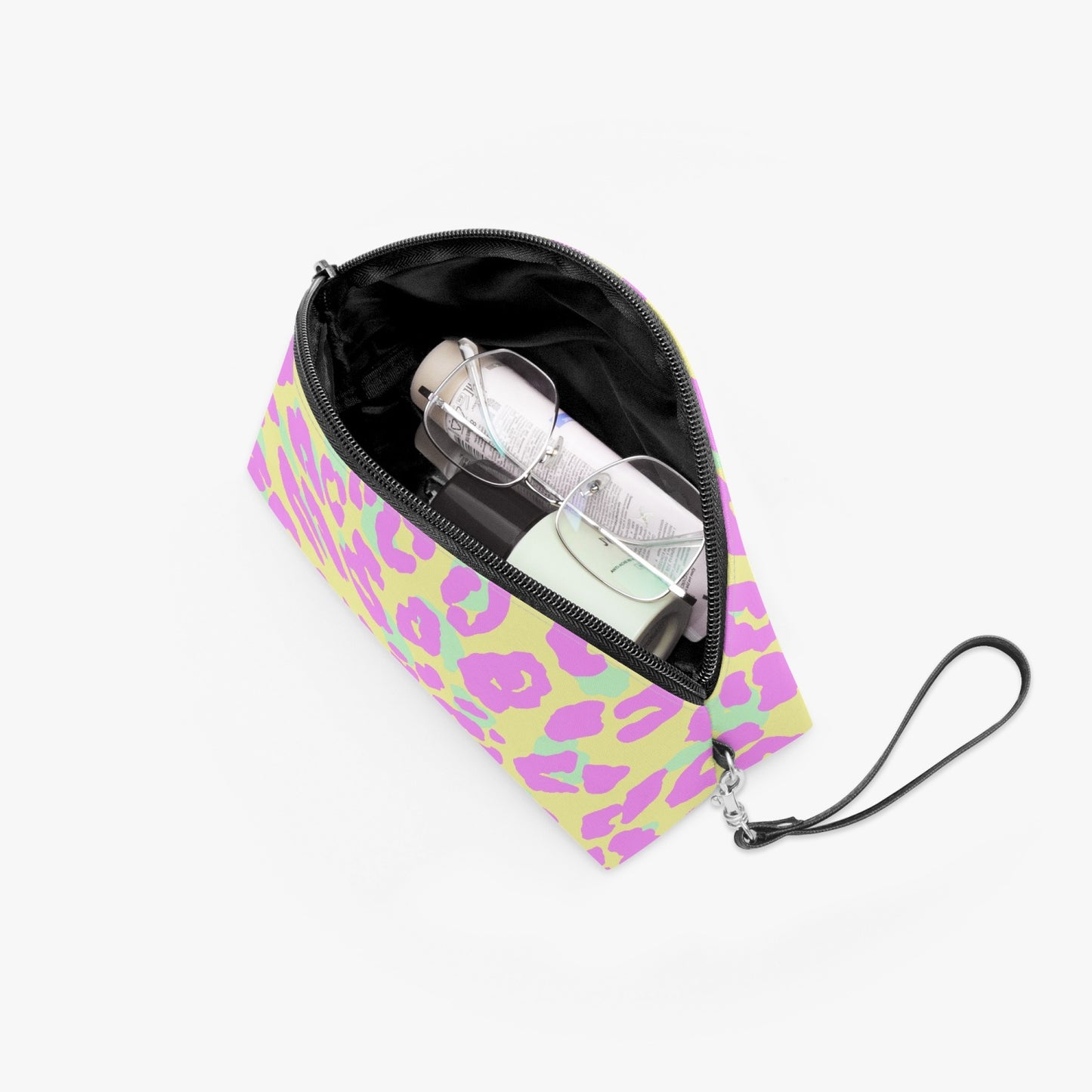 Pink Leopard Curve Makeup Bag - Kim’s Signature Beauty & Accessories    