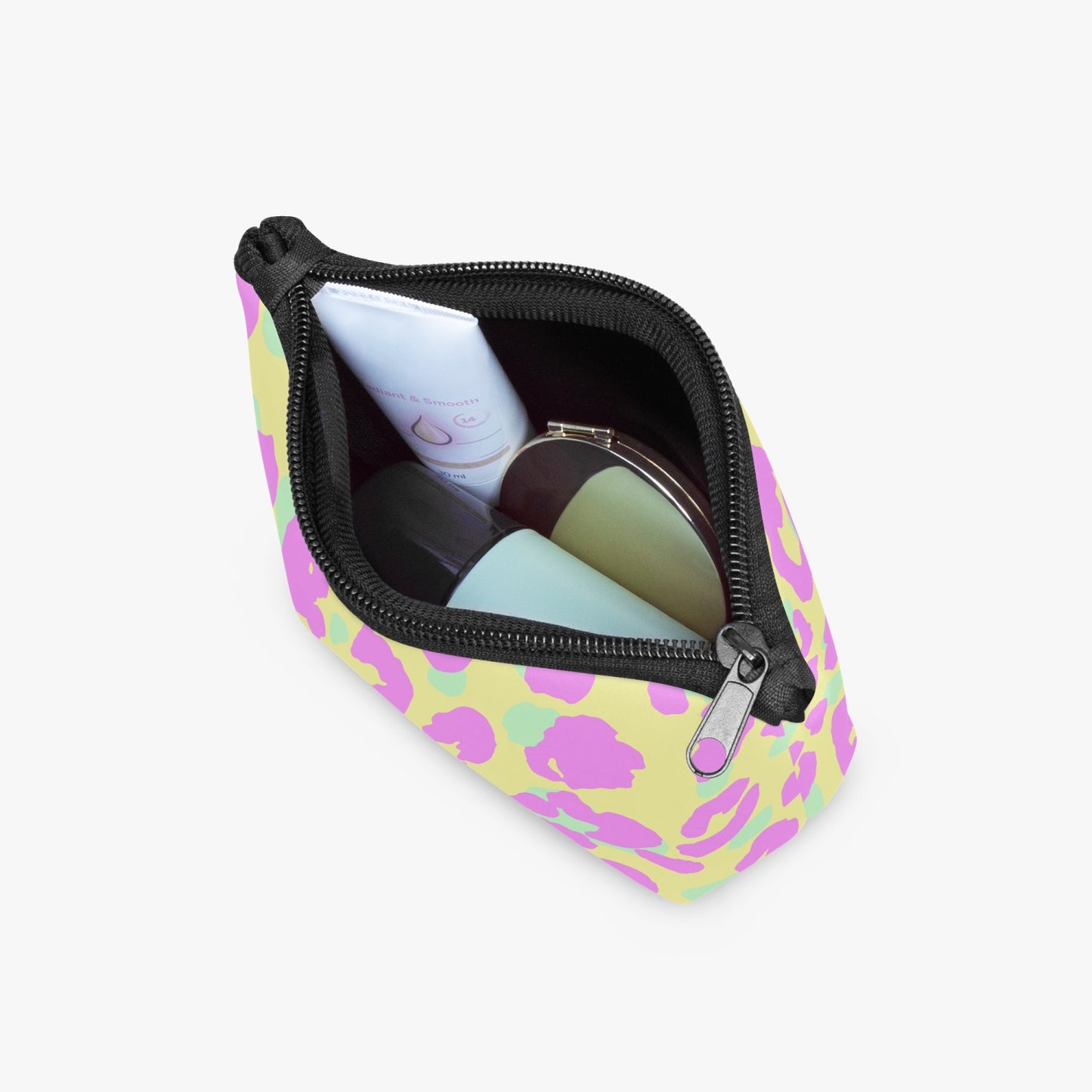 Pink Leopard. Zipper Makeup Bag - Kim’s Signature Beauty & Accessories    