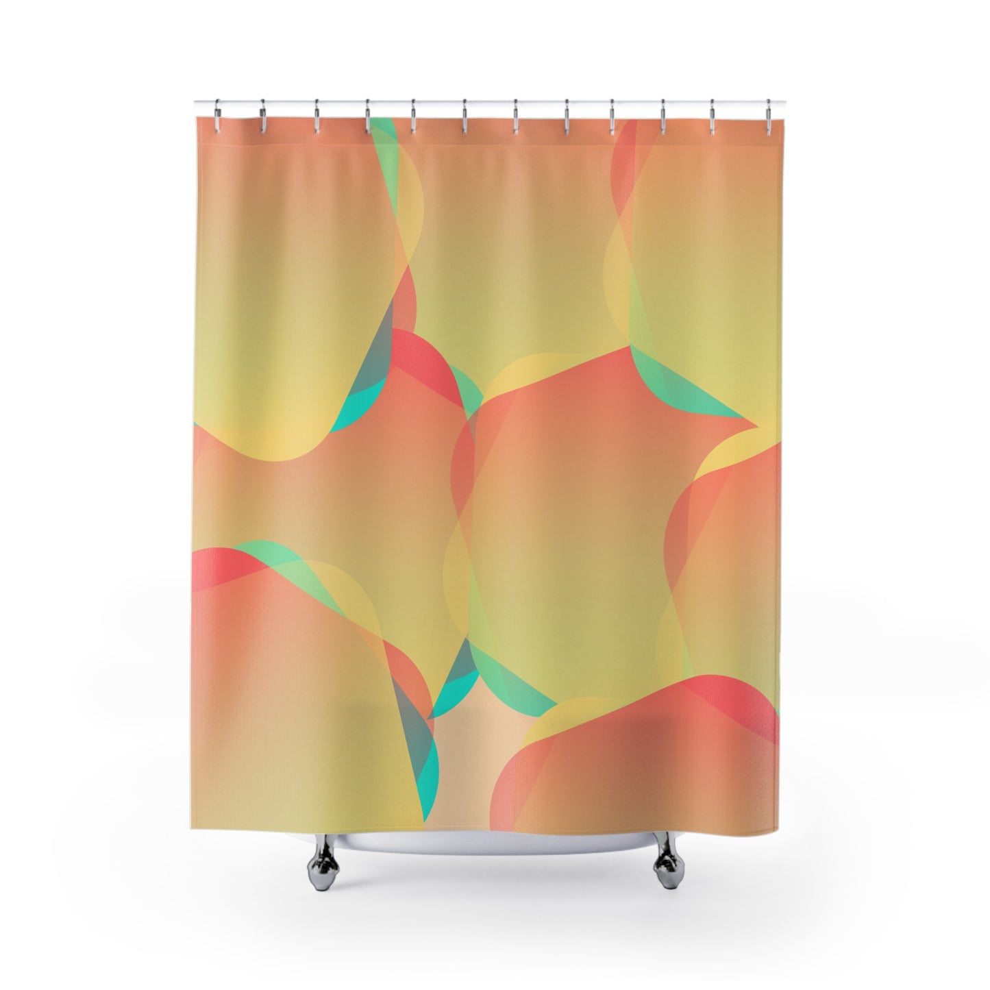 Pink, Orange, Blue Retro | Shower Curtain - Kim’s Signature Beauty & Accessories    
