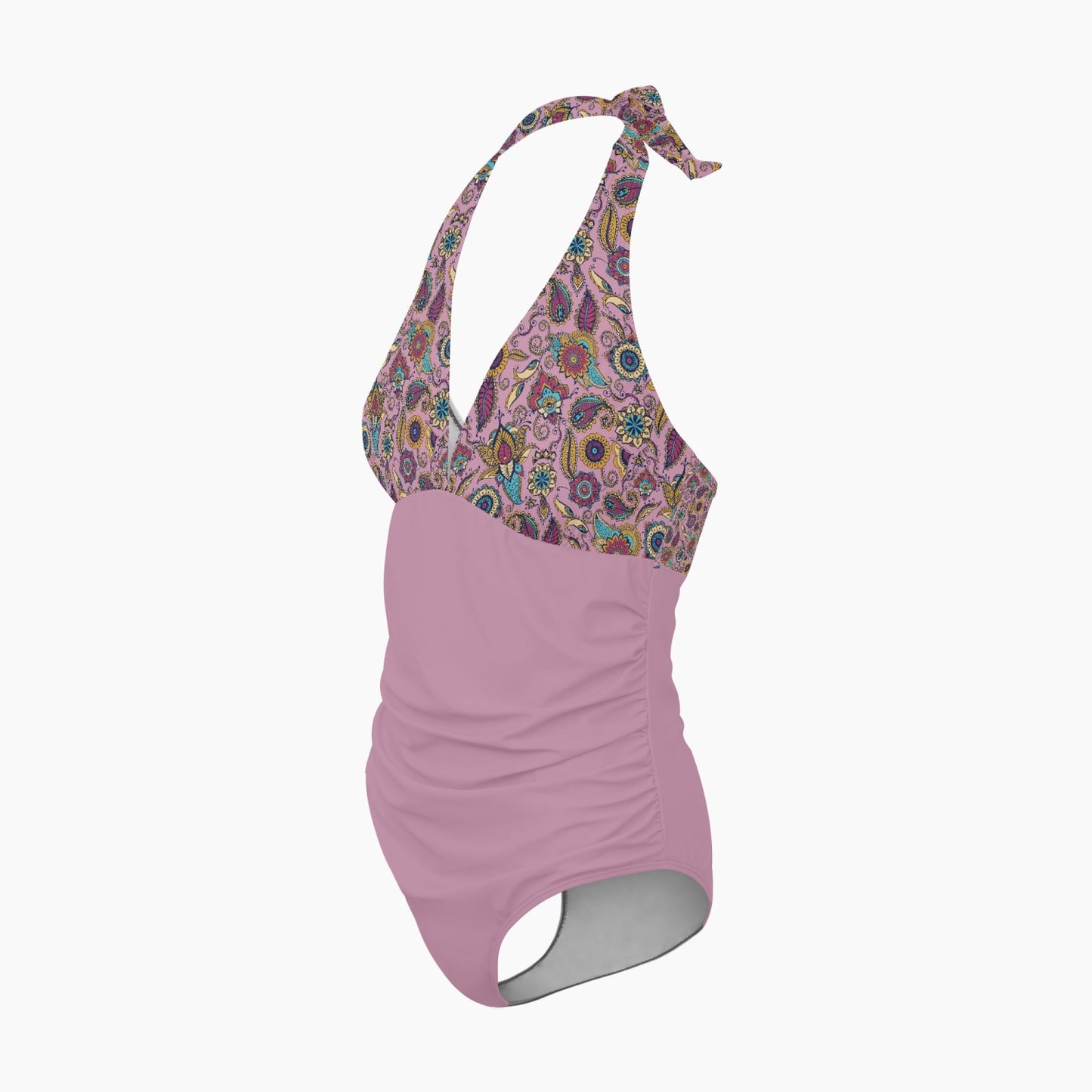 Pink Paisley |  Women's One-Piece Swimsuit - Kim’s Signature Beauty & Accessories    