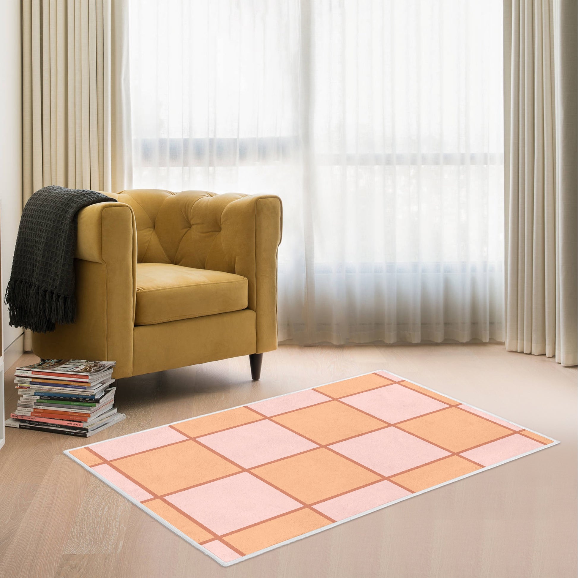 Pink & Peach Soft Hues Rug - Kim’s Signature Beauty & Accessories