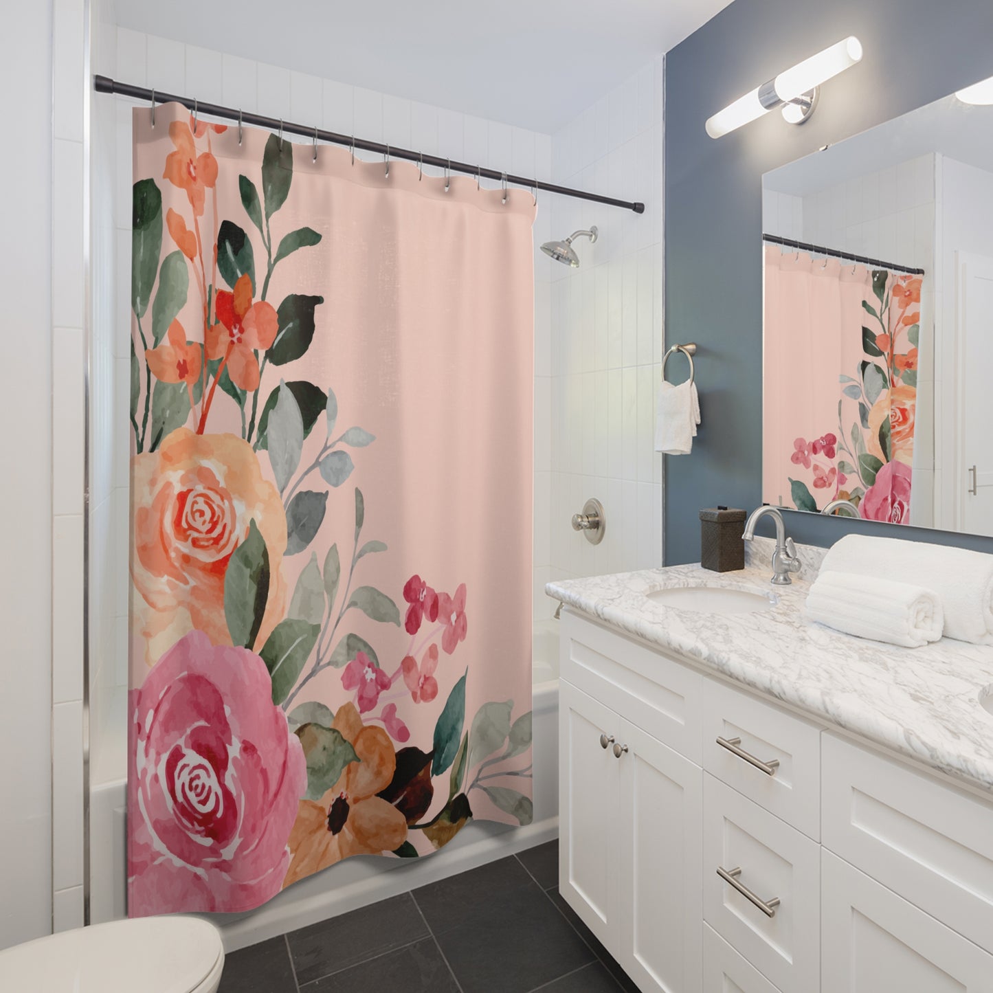 Pink Soft Petals Shower Curtain - Kim’s Signature Beauty & Accessories    