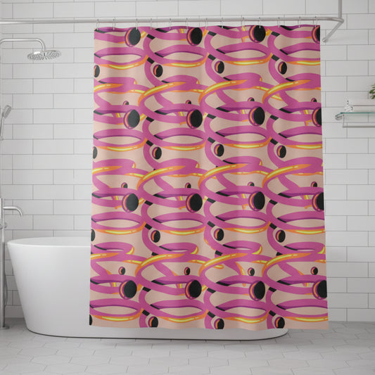 Pink Spiral | Shower Curtain - Kim’s Signature Beauty & Accessories    