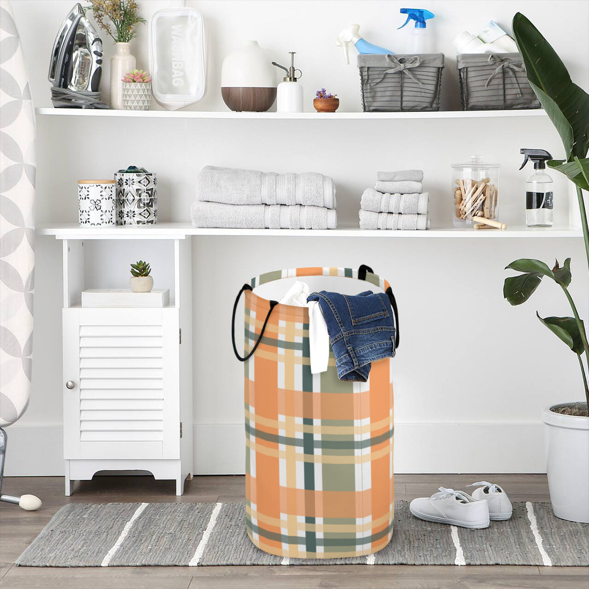Plaid Fun Foldable laundry Basket - Kim’s Signature Beauty & Accessories    