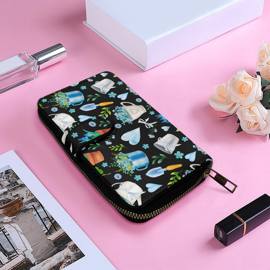 Plant Love | Long Leather Wallet - Kim’s Signature Beauty & Accessories    