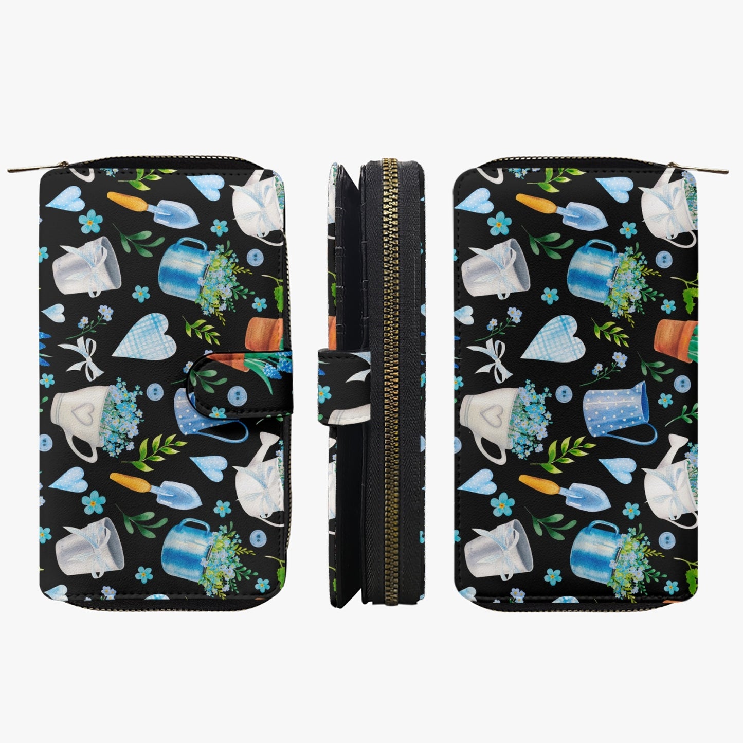 Plant Love | Long Leather Wallet - Kim’s Signature Beauty & Accessories    