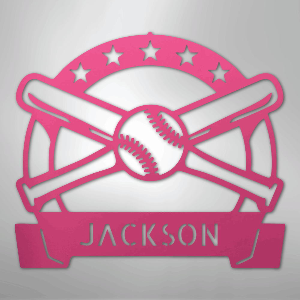 Play Ball Monogram - Metal Sign - Kim’s Signature Beauty & Accessories
