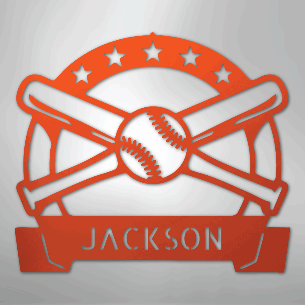 Play Ball Monogram - Metal Sign - Kim’s Signature Beauty & Accessories