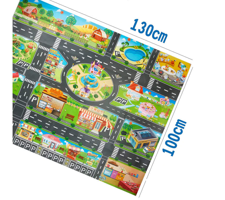 Play Mat with Vehicles & Traffic Signs - Kim’s Signature Beauty & Accessories    