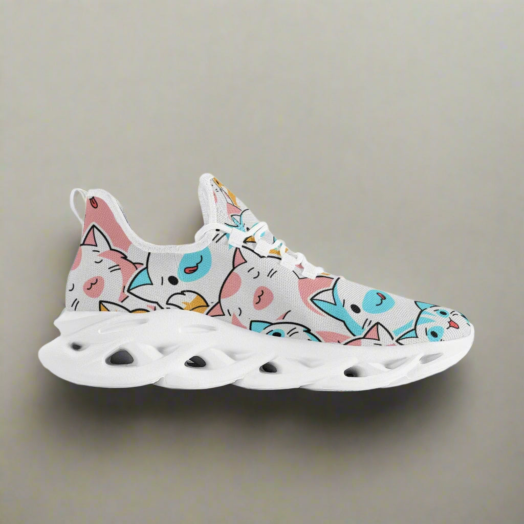 Playful Cat Sneakers – Lightweight Comfort for Cat Lovers - Kim’s Signature Beauty & Accessories    