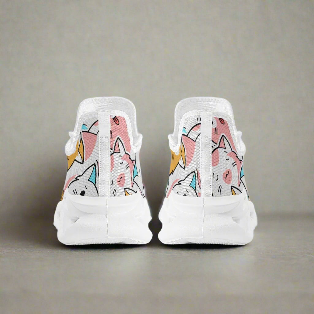 Playful Cat Sneakers – Lightweight Comfort for Cat Lovers - Kim’s Signature Beauty & Accessories    