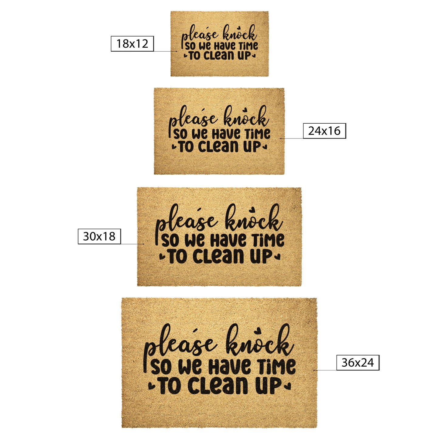 Please Knock Door Mat - Kim’s Signature Beauty & Accessories    