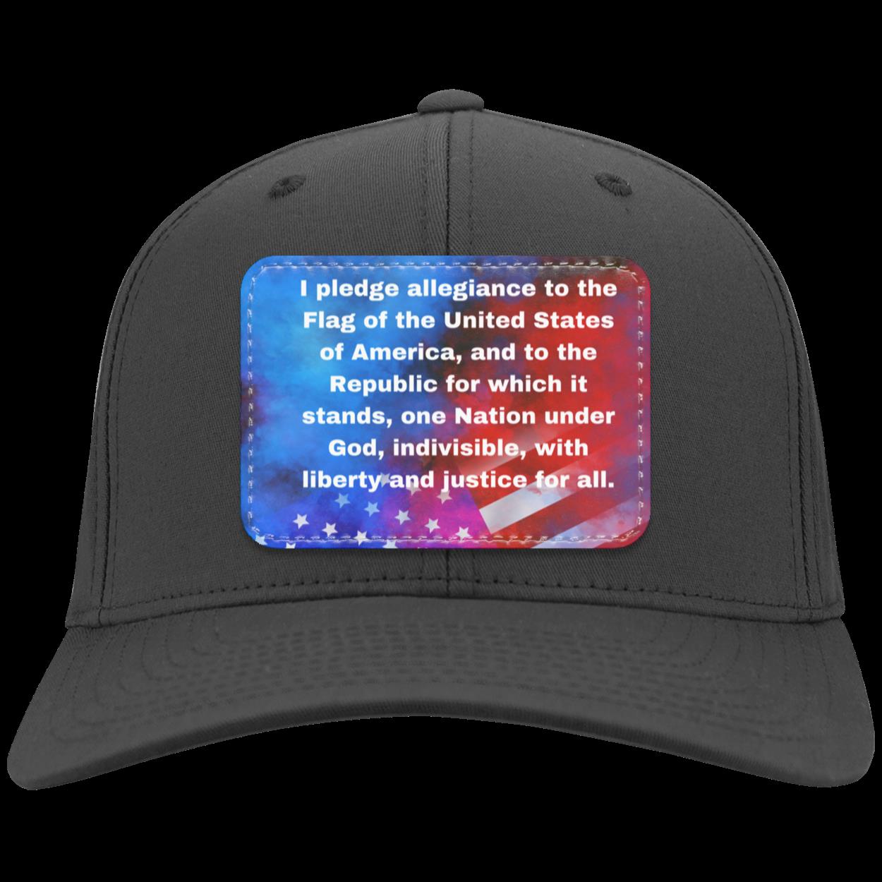 Pledge of Allegiance Twill Cap - Patch - Kim’s Signature Beauty & Accessories    