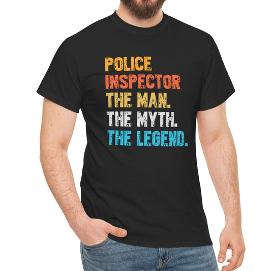 Police, The Man, Myth, Legend Tee - Kim’s Signature Beauty & Accessories    