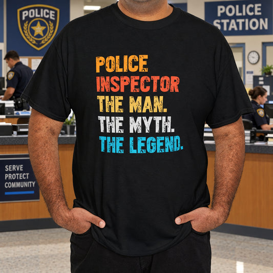 Police, The Man, Myth, Legend Tee - Kim’s Signature Beauty & Accessories