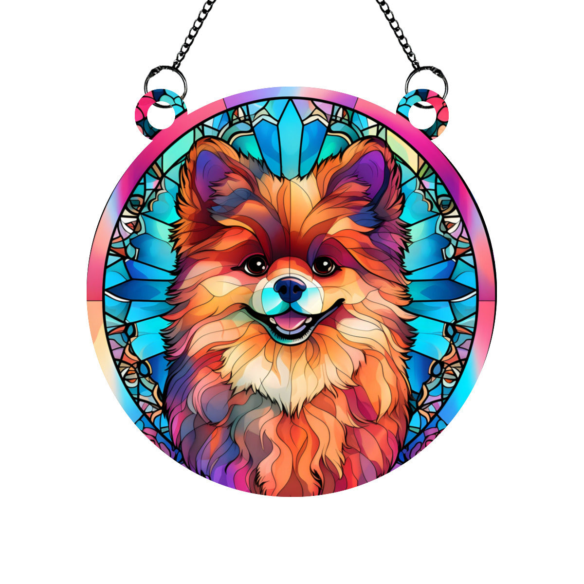 Pomerainian Stained glass - Kim’s Signature Beauty & Accessories    