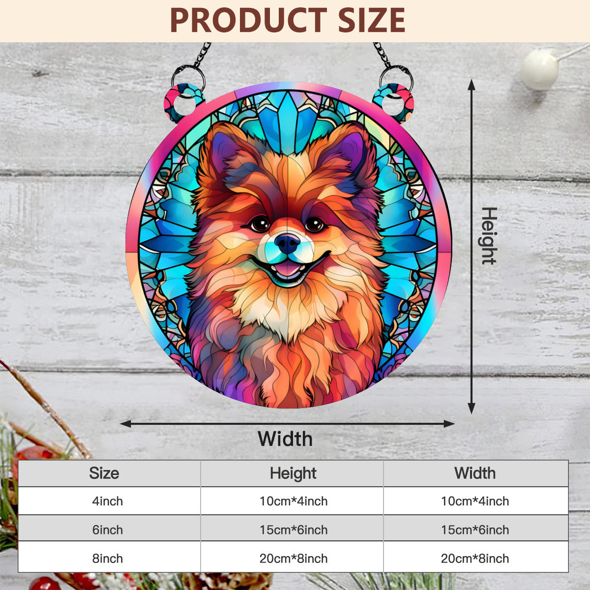 Pomerainian Stained glass - Kim’s Signature Beauty & Accessories    