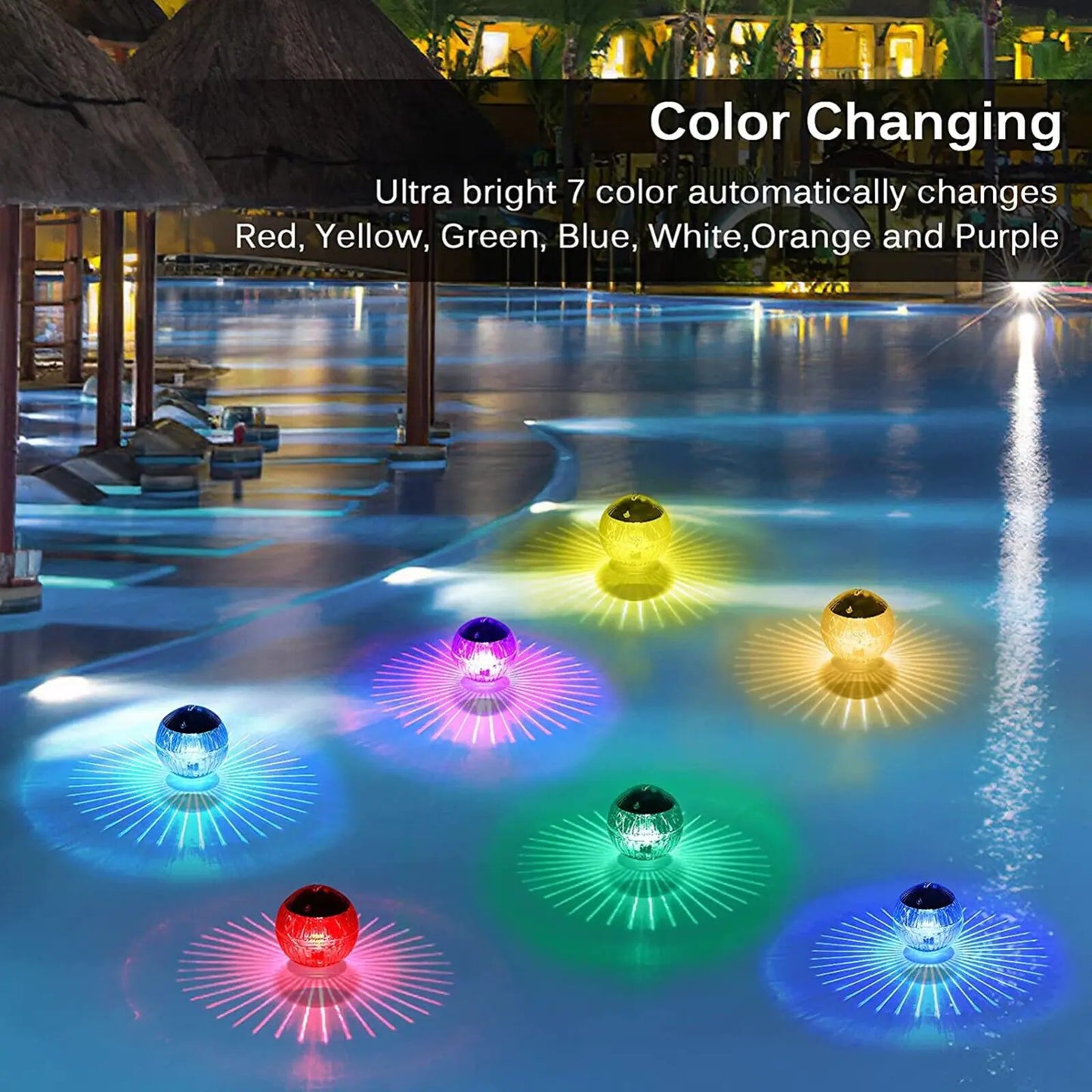 Pond & Pool Floating Solar LED Light Outdoor Lamp - Kim’s Signature Beauty & Accessories    