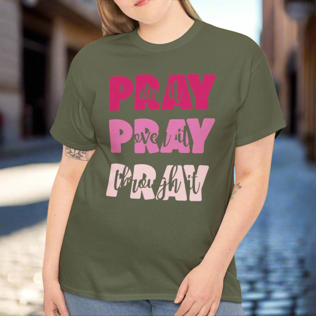 Pray on it, over it.. Tee - Kim’s Signature Beauty & Accessories    