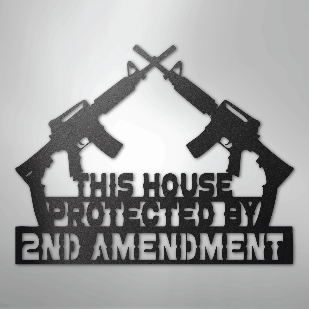 Protected by 2 AMEND - Steel Sign - Kim’s Signature Beauty & Accessories