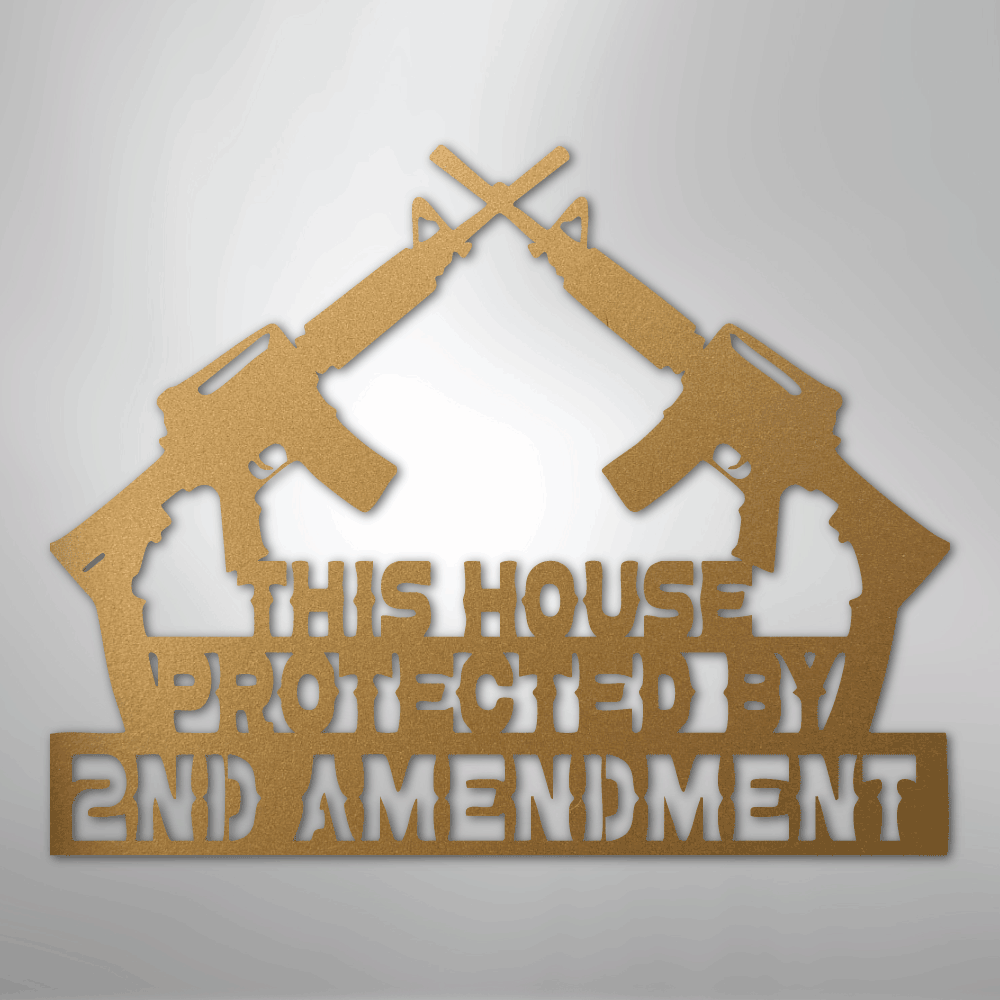 Protected by 2 AMEND - Steel Sign - Kim’s Signature Beauty & Accessories
