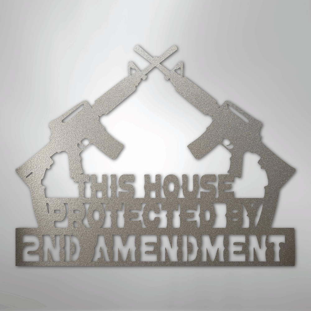 Protected by 2 AMEND - Steel Sign - Kim’s Signature Beauty & Accessories