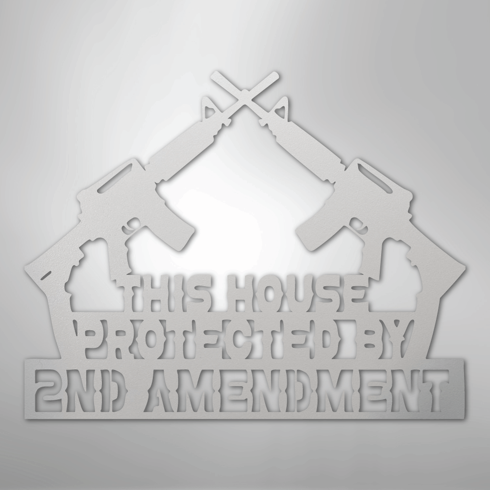 Protected by 2 AMEND - Steel Sign - Kim’s Signature Beauty & Accessories