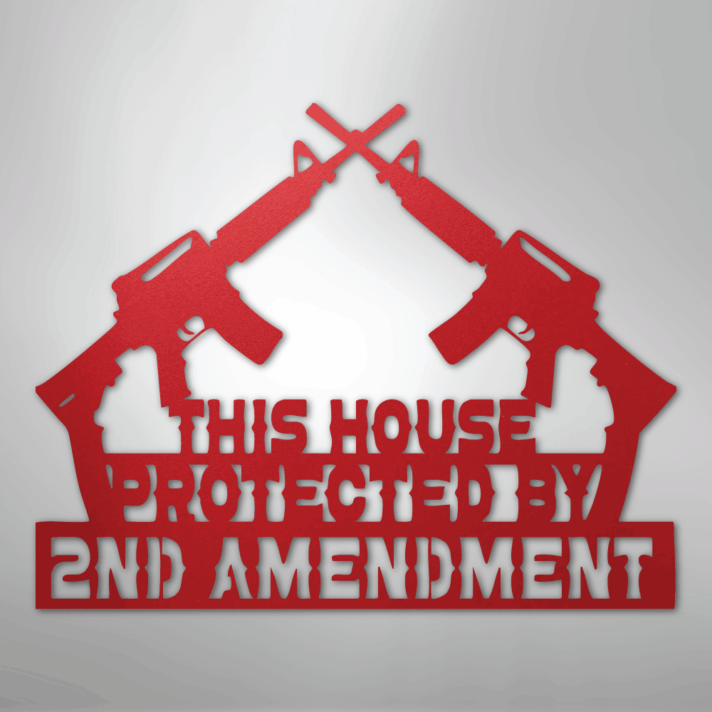 Protected by 2 AMEND - Steel Sign - Kim’s Signature Beauty & Accessories