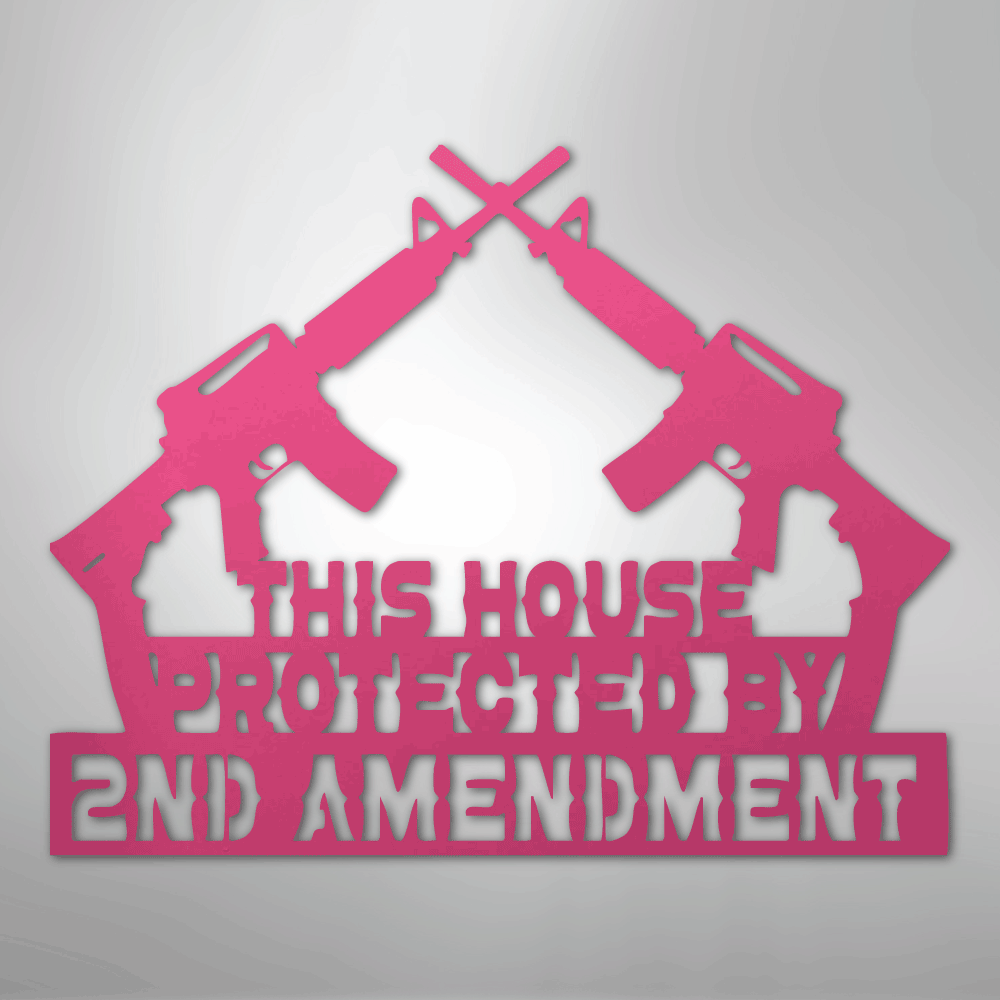 Protected by 2 AMEND - Steel Sign - Kim’s Signature Beauty & Accessories
