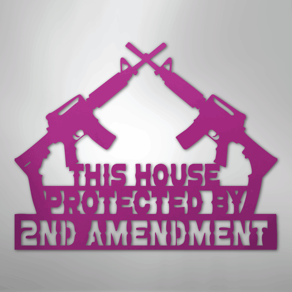 Protected by 2 AMEND - Steel Sign - Kim’s Signature Beauty & Accessories