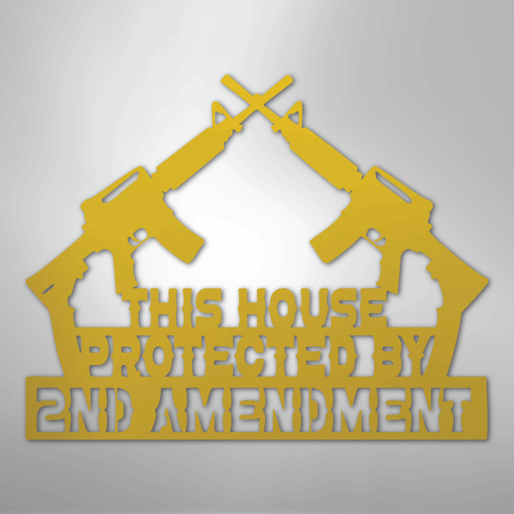 Protected by 2 AMEND - Steel Sign - Kim’s Signature Beauty & Accessories