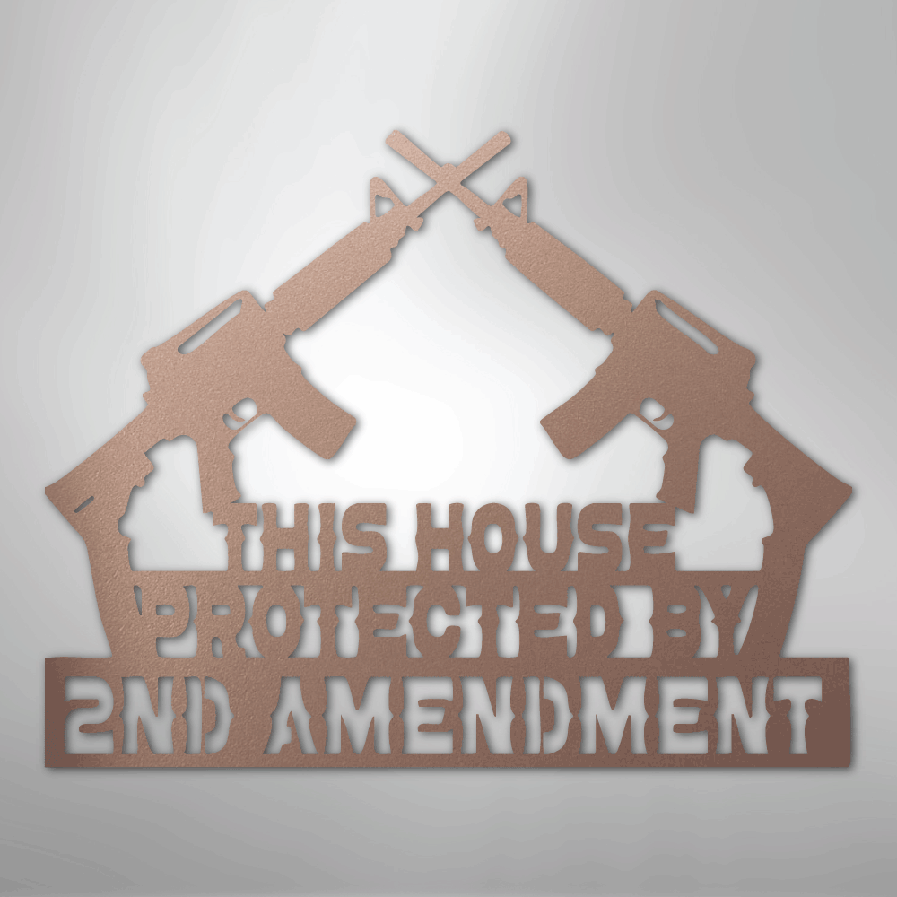 Protected by 2 AMEND - Steel Sign - Kim’s Signature Beauty & Accessories