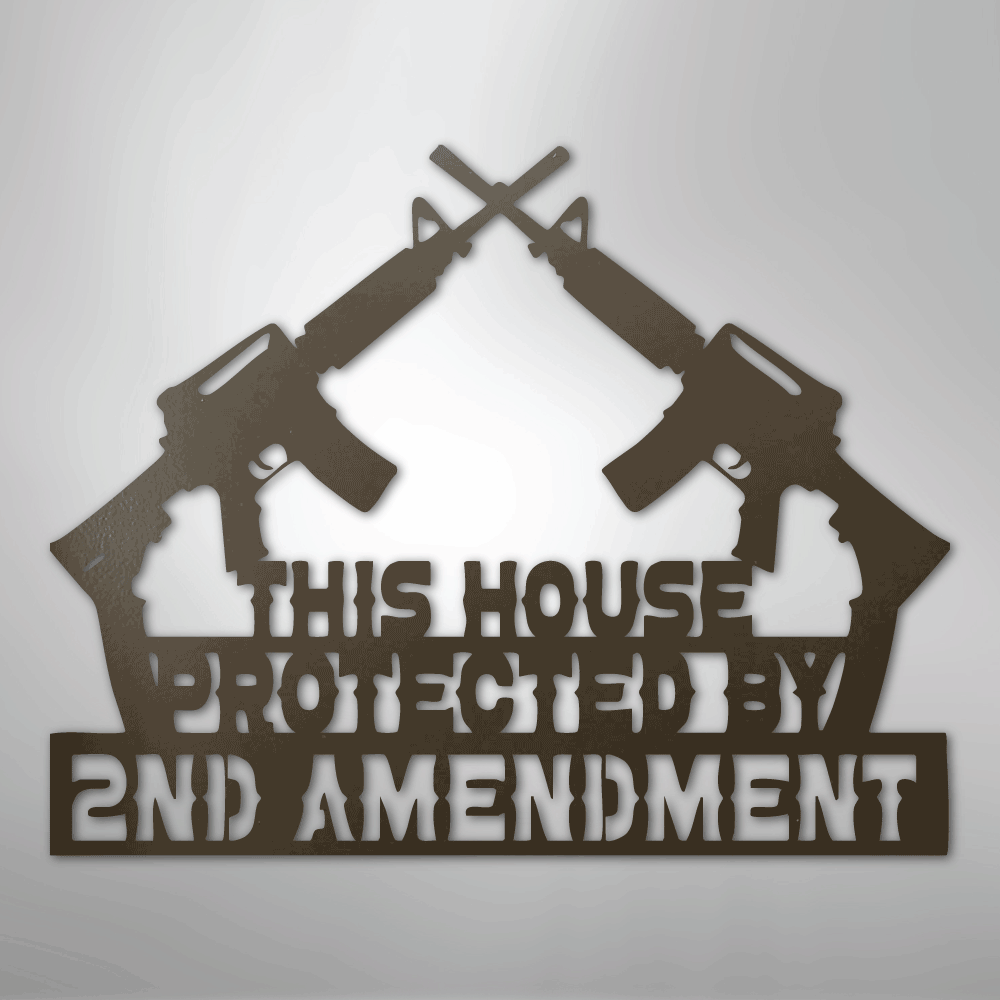 Protected by 2 AMEND - Steel Sign - Kim’s Signature Beauty & Accessories