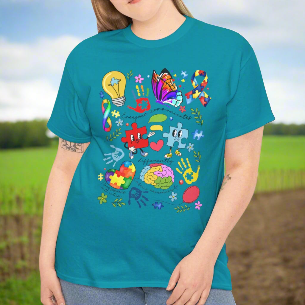 Proud Autism Mom Cotton Tee - Kim’s Signature Beauty & Accessories    