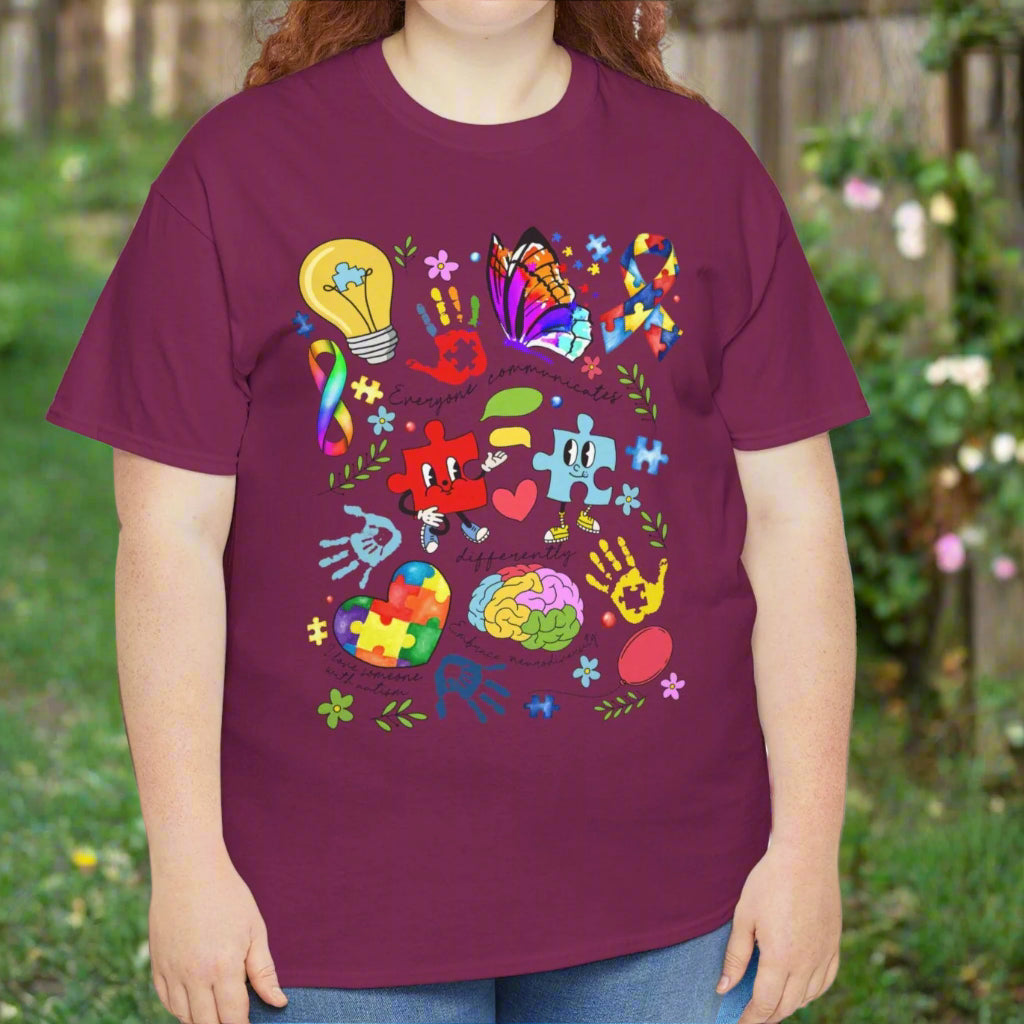 Proud Autism Mom Cotton Tee - Kim’s Signature Beauty & Accessories    