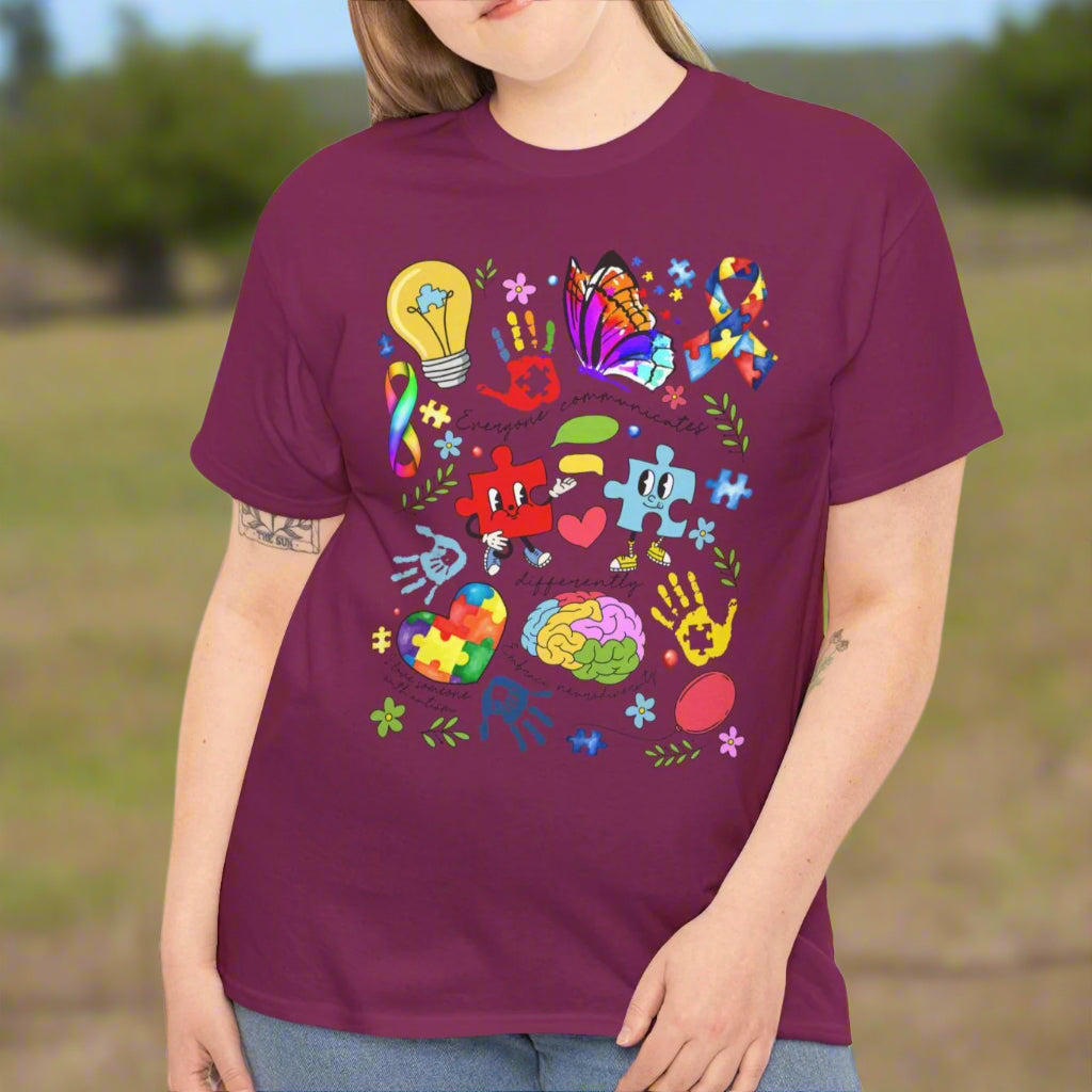 Proud Autism Mom Cotton Tee - Kim’s Signature Beauty & Accessories    