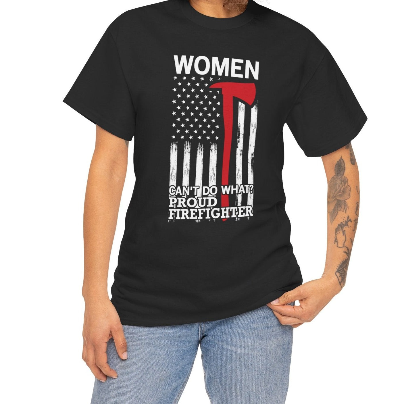 Proud Woman Firefighter Tee - Kim’s Signature Beauty & Accessories    