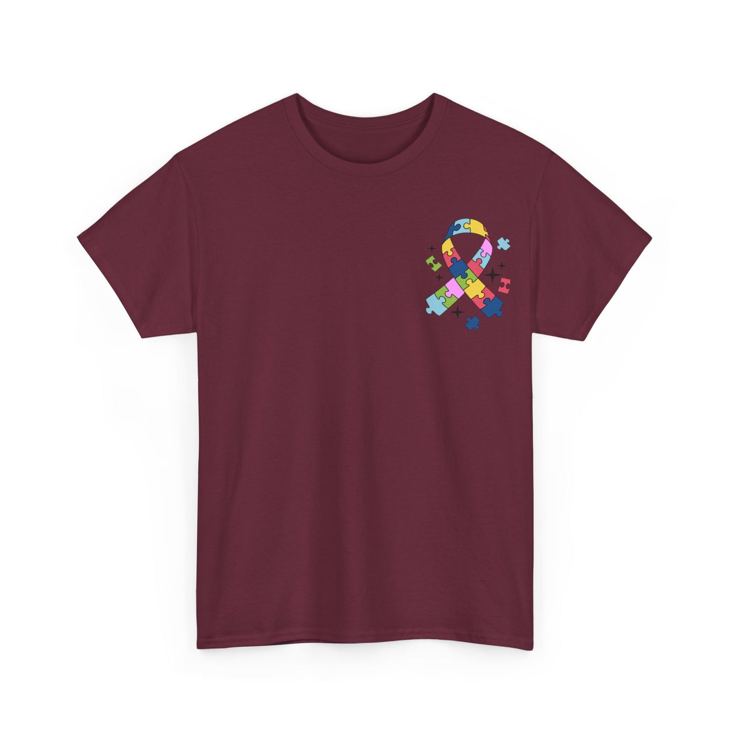 Proud mom of Autism Tee (FRONT & BACK PRINT) - Kim’s Signature Beauty & Accessories    